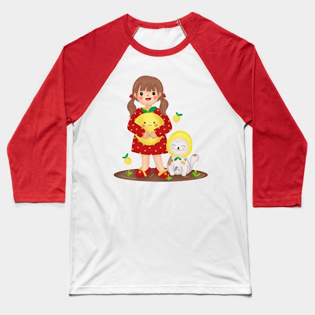 Orange lucky fruit for Chinese new year Baseball T-Shirt by Athikan